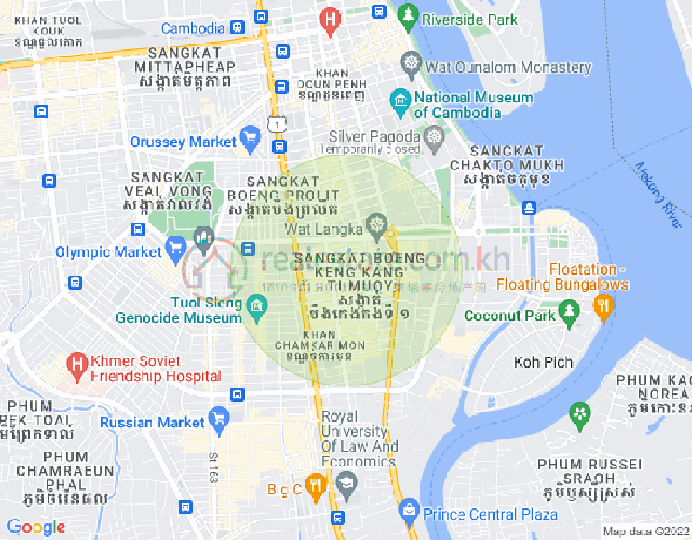 แผนที่ BKK 1, บึงเกงกอง, พนมเปญ