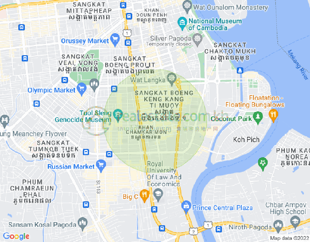 แผนที่ BKK 1, บึงเกงกอง, พนมเปญ