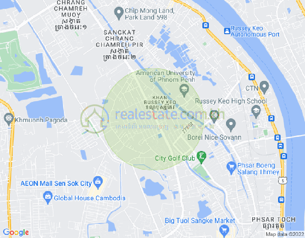 Mapa: Phnom Penh Thmey, Sen Sok, Phnom Penh