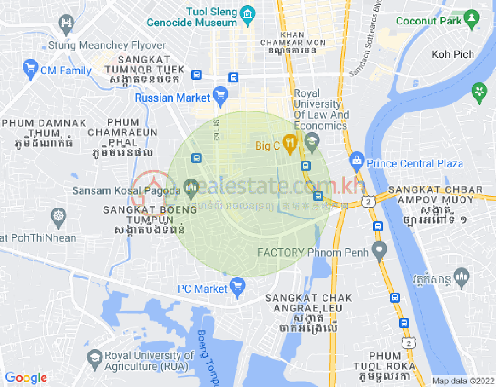 万禾密分区, 占卡蒙, 金边地图