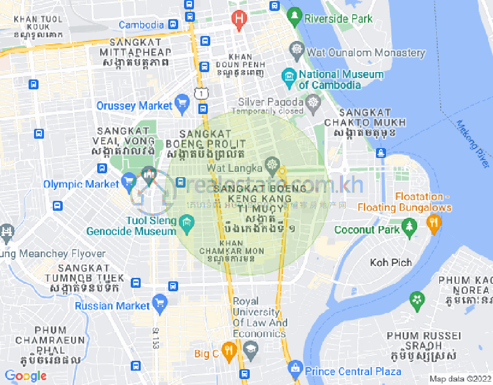 แผนที่ BKK 1, บึงเกงกอง, พนมเปญ
