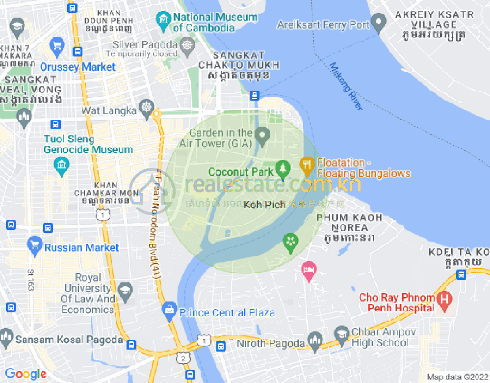 百色河分区, 占卡蒙, 金边地图