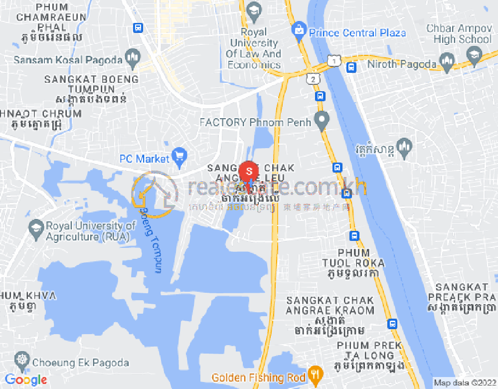 Mapa: Chak Angrae Leu, Meanchey, Phnom Penh