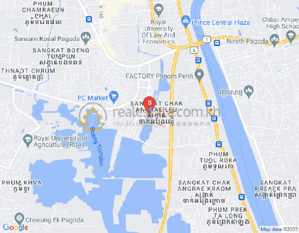 Mapa: Chak Angrae Leu, Meanchey, Phnom Penh