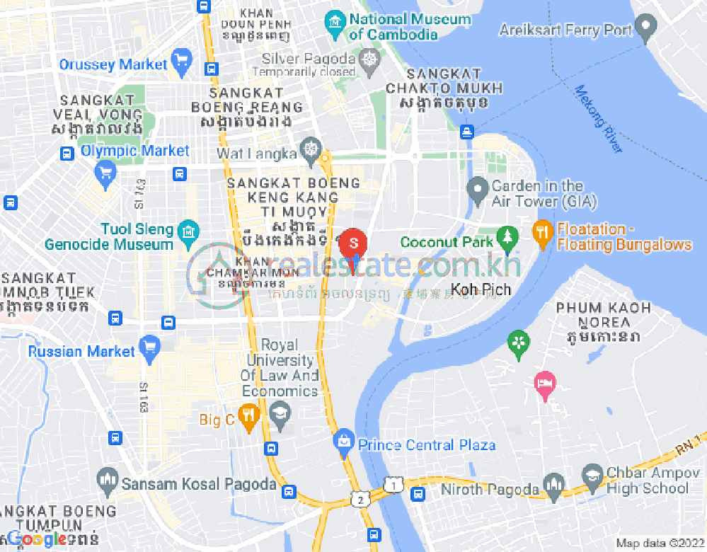 百色河分区, 占卡蒙, 金边地图