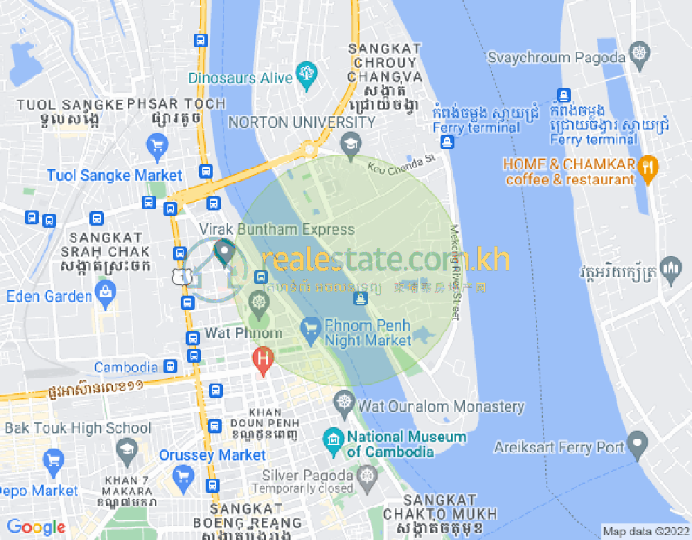 チュロイ・チャンバー, プノンペンの地図