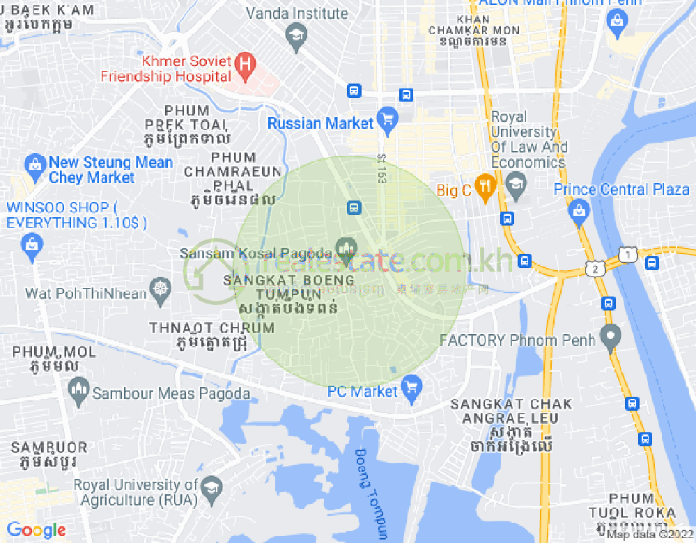 Mapa: Boeung Tumpun 2, Meanchey, Phnom Penh