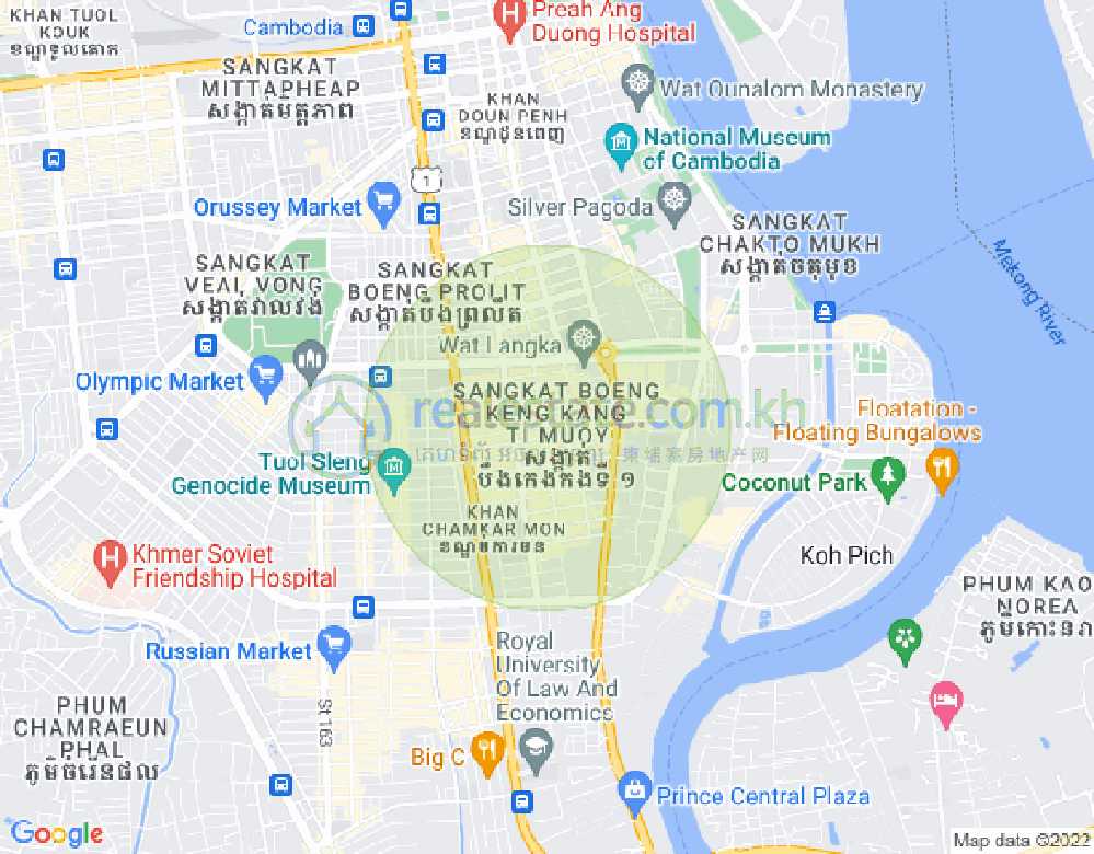 แผนที่ BKK 1, บึงเกงกอง, พนมเปญ