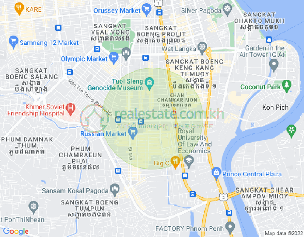 แผนที่ บีเคเค 3, บึงเกงกอง, พนมเปญ