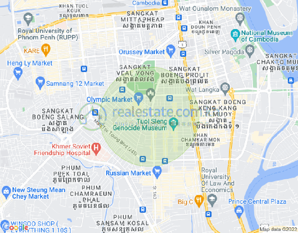 奥林匹克, 波哥堪, 金边地图