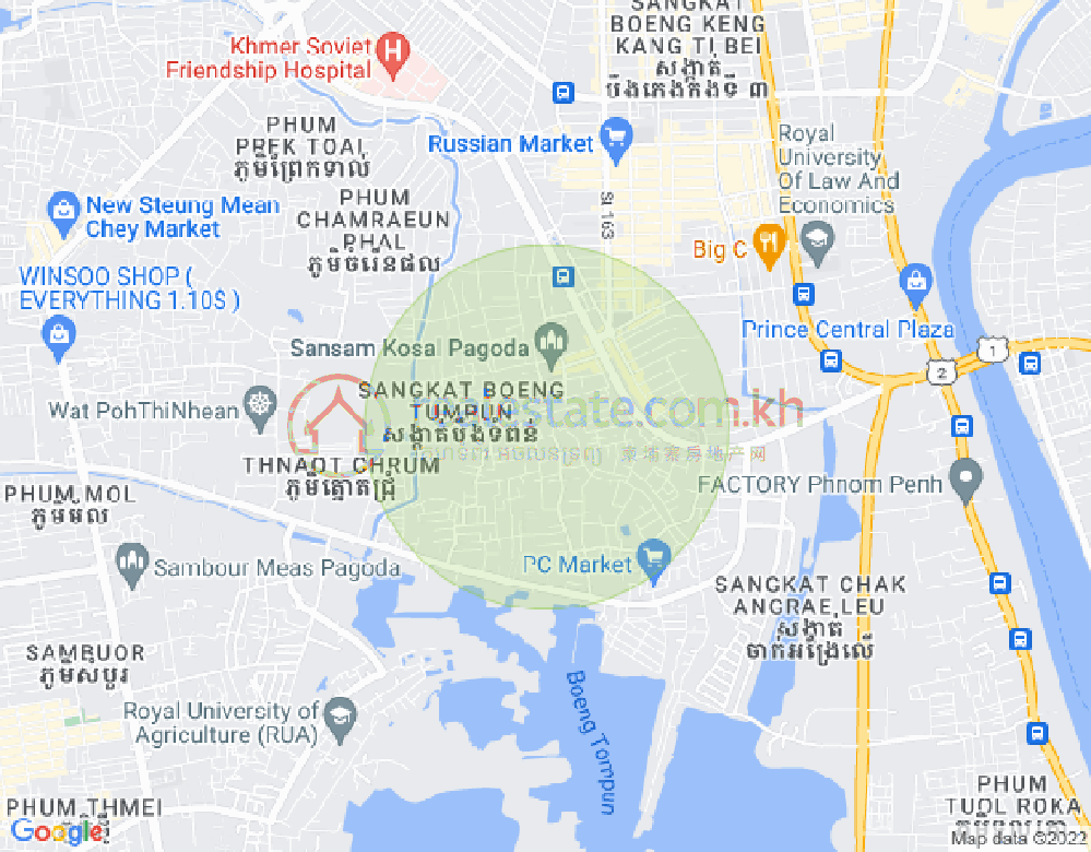 宣邦屯门1, 棉芷区, 金边地图