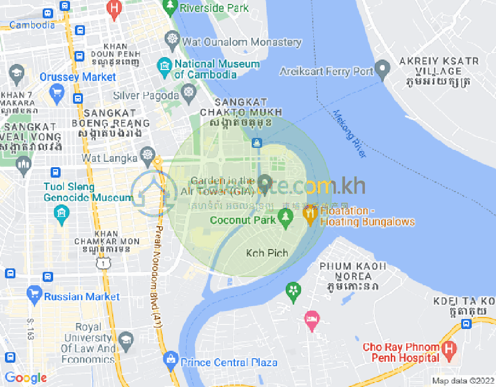 百色河分区, 占卡蒙, 金边地图