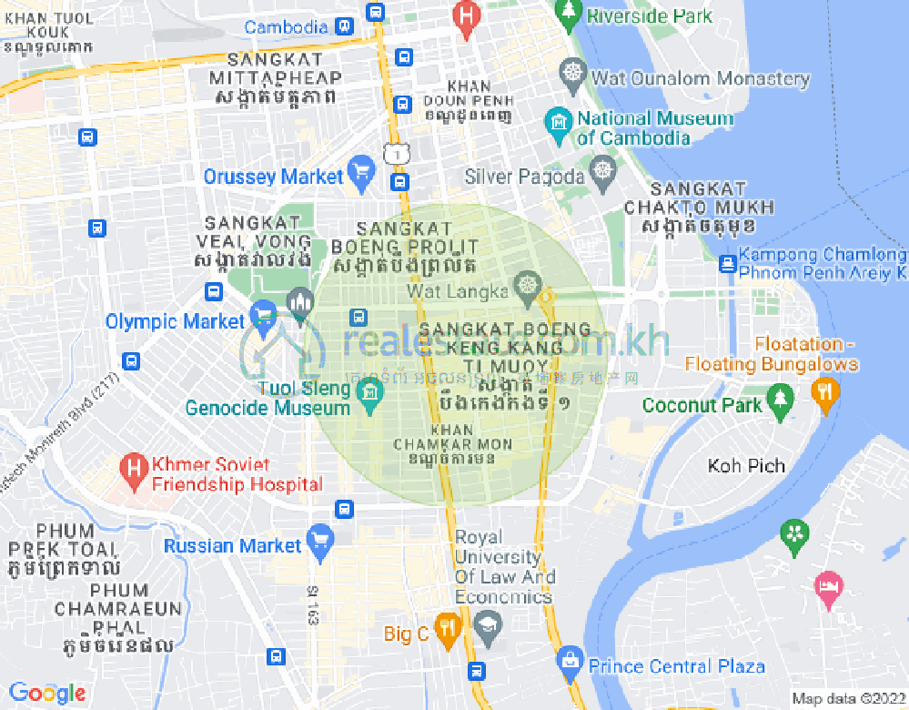 แผนที่ BKK 1, บึงเกงกอง, พนมเปญ