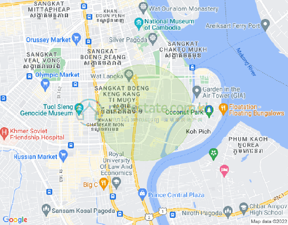 แผนที่ BKK 1, บึงเกงกอง, พนมเปญ