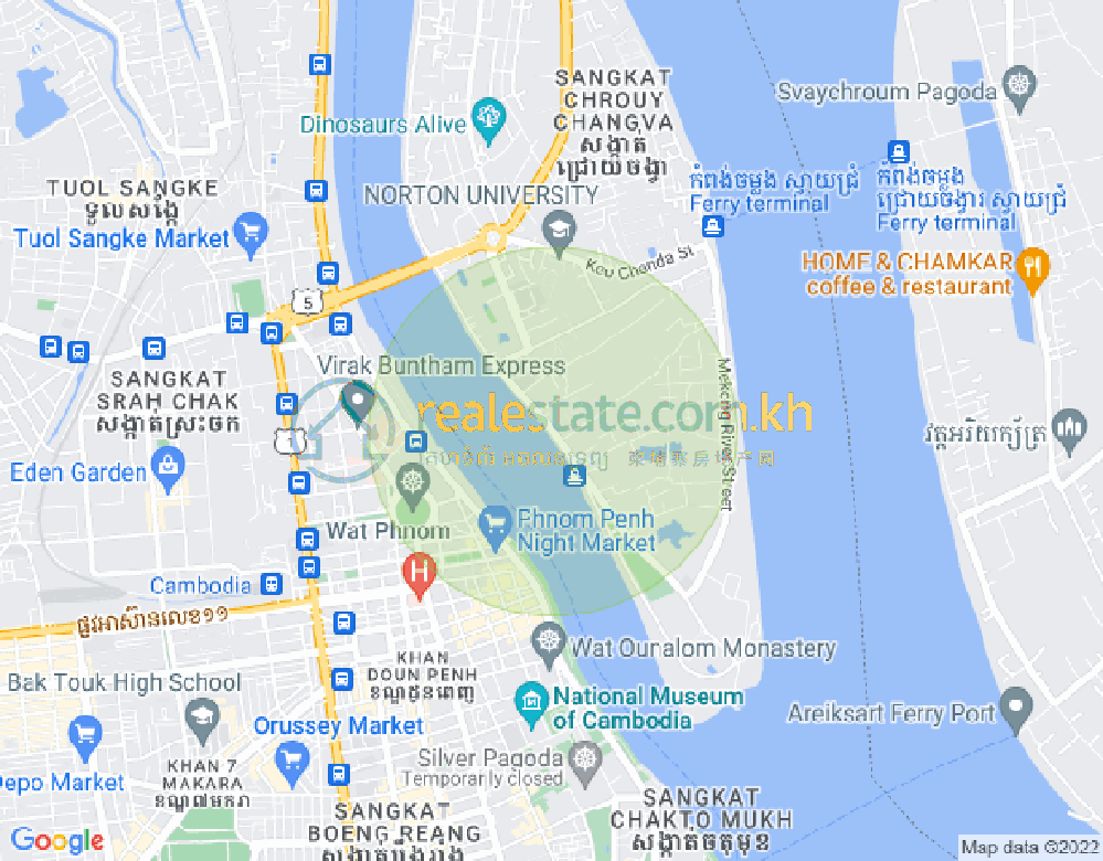 Mapa: Chroy Changvar, Phnom Penh