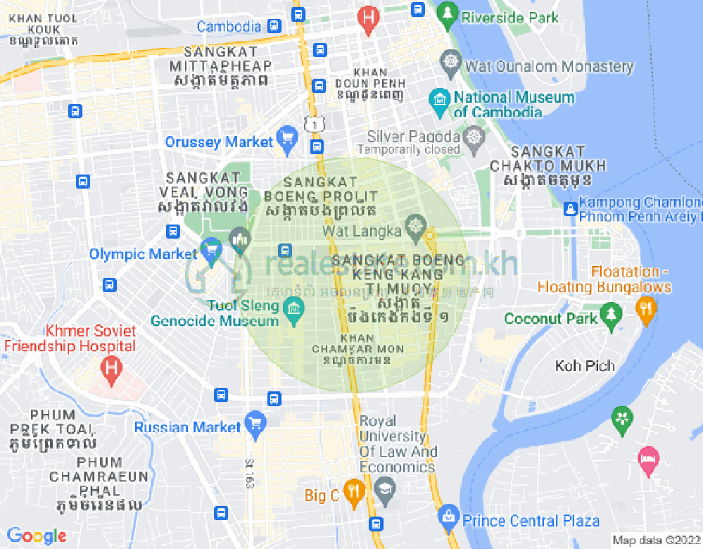 De Castle Royal Condominiumの地図