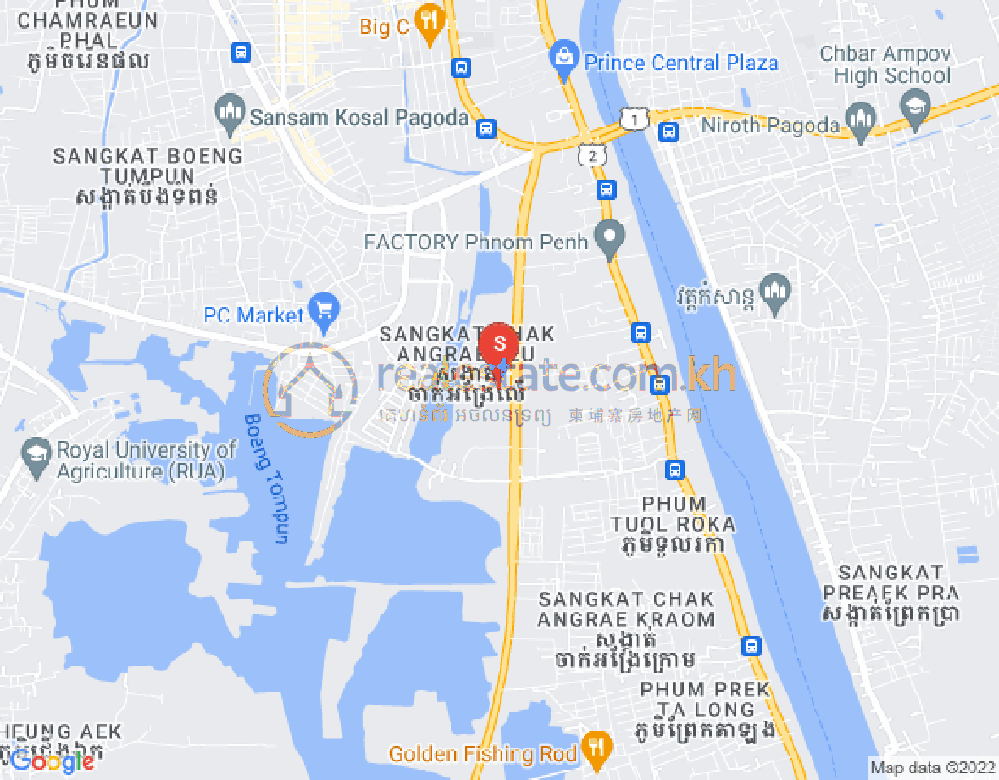 长夏上社分区, 棉芷区, 金边地图