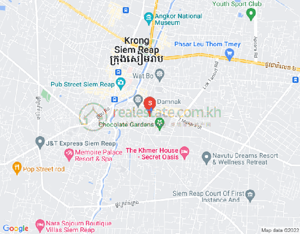 Mapa: Sala Kamraeuk, Siem Reap