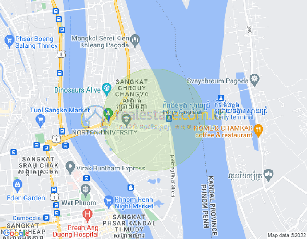 水净华区, 金边地图