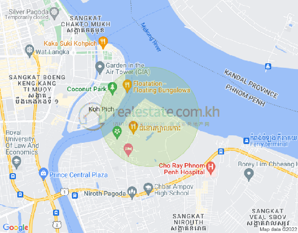 Map of Chbar Ampov II, Chbar Ampov, Phnom Penh