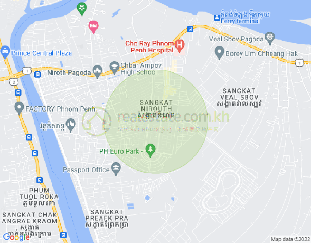 แผนที่ นิรุต, จบาร์อำเปา, พนมเปญ