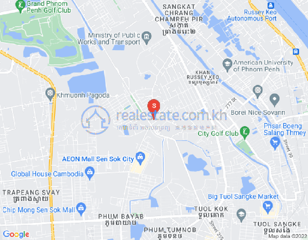 Map of Tuol Sangkae 2, Russey Keo, Phnom Penh