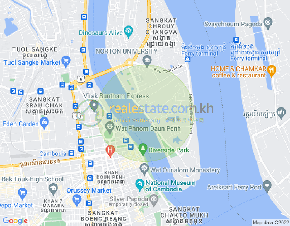 Mapa: Chroy Changvar, Phnom Penh