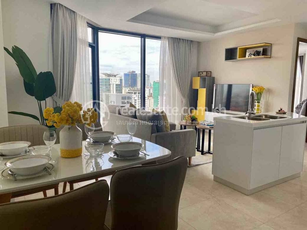 Condo K pronájmu in Tonle Bassac, Chamkarmon, Phnom Penh