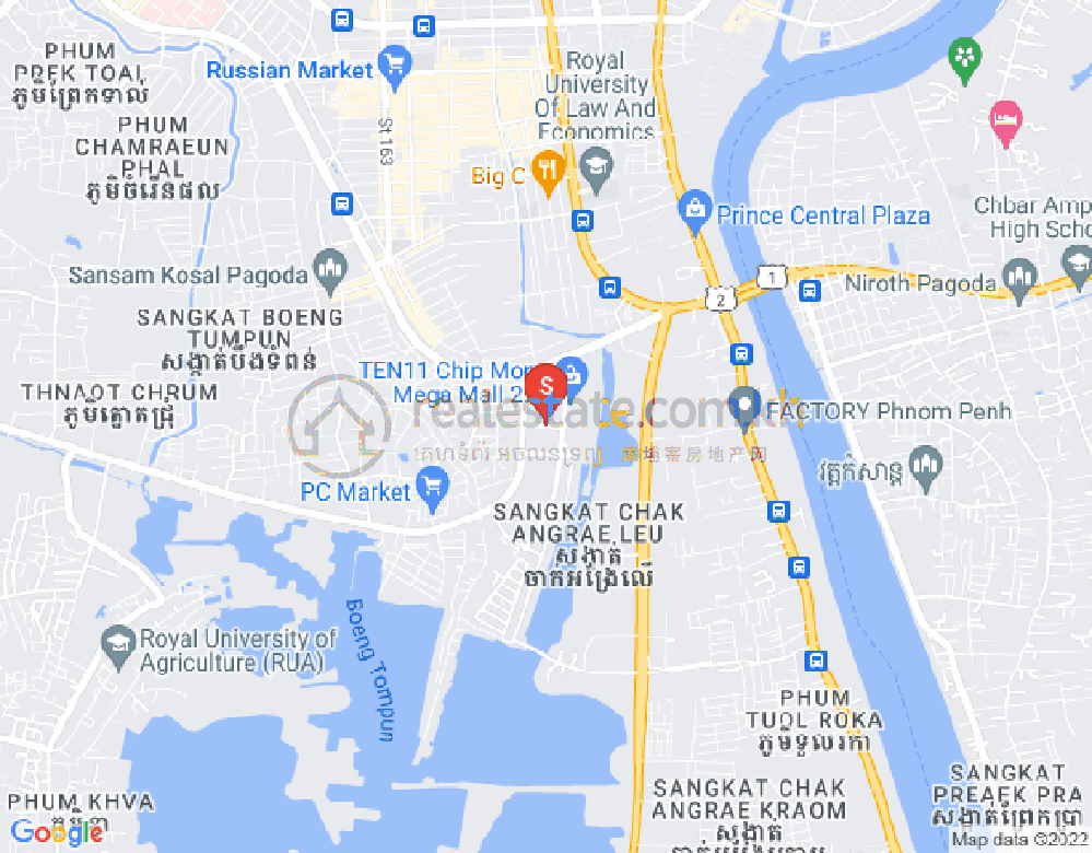 朱德奔1分区, 占卡蒙, 金边地图