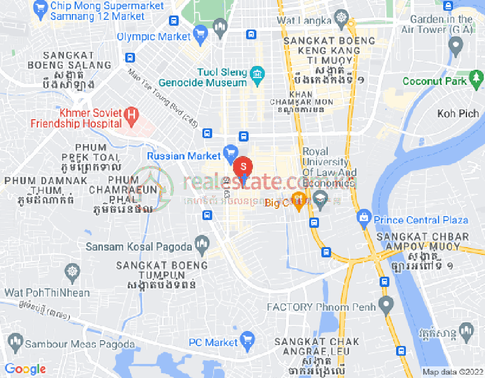 ផែនទី ទួលទំពូង១, ចំការមន, ភ្នំពេញ