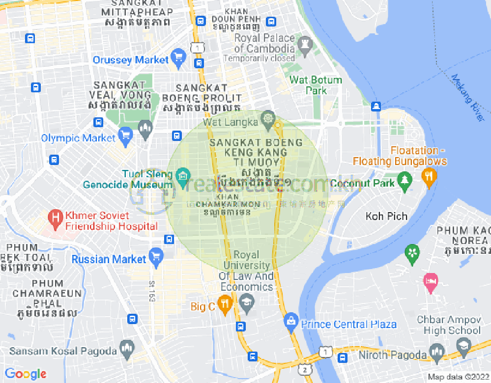 แผนที่ BKK 1, บึงเกงกอง, พนมเปญ