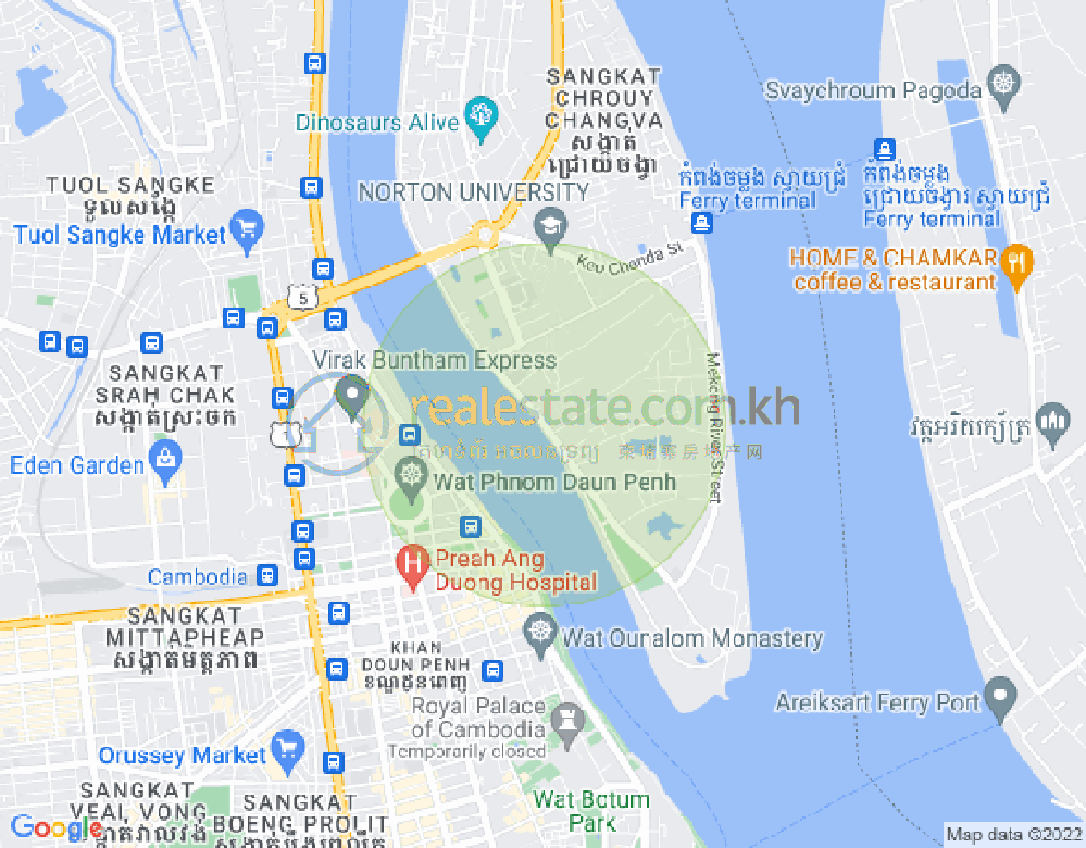 Mapa: Chroy Changvar, Phnom Penh