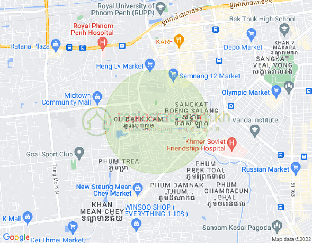 แผนที่ 665, ขมวญ, แซนสก, พนมเปญ