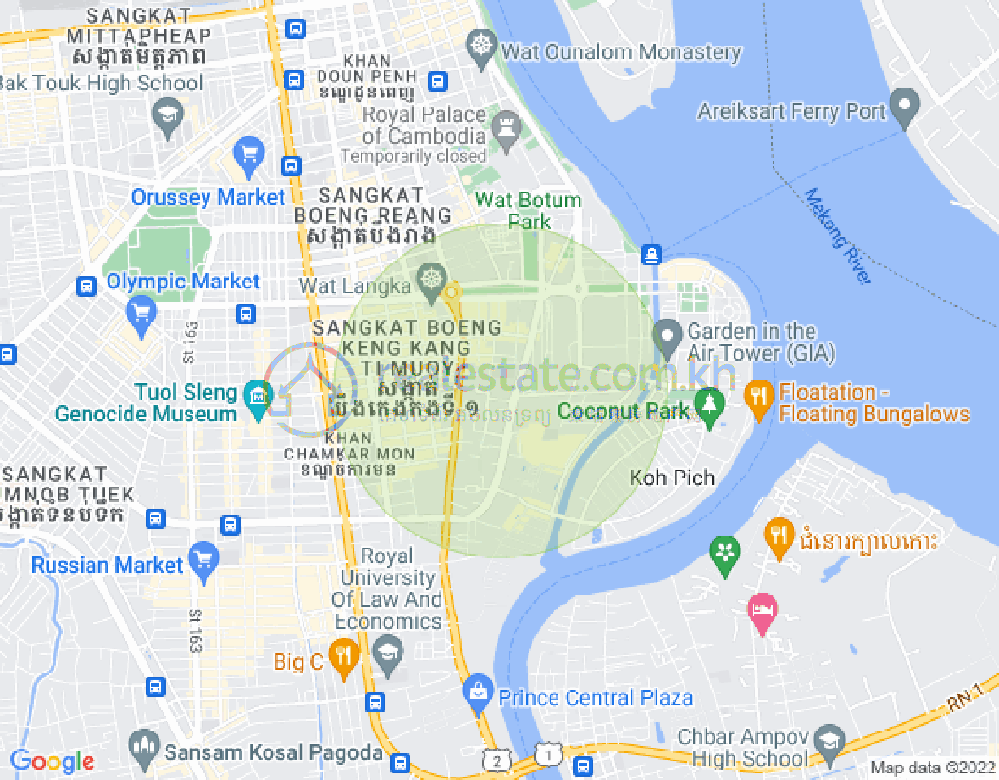 百色河分区, 占卡蒙, 金边地图
