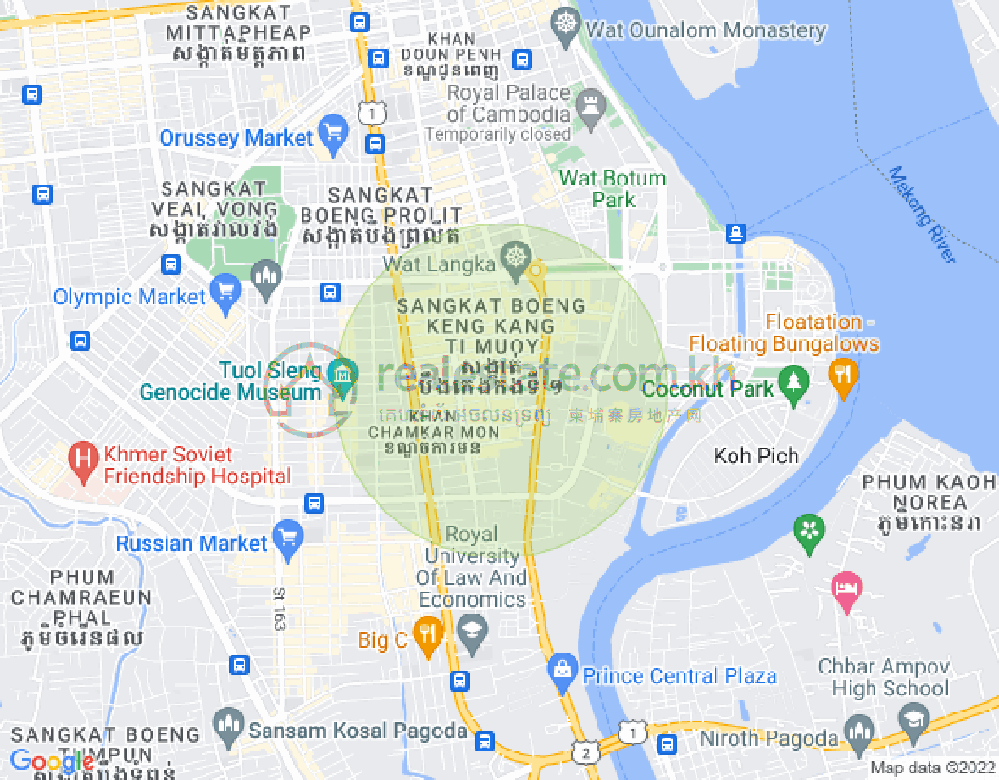 แผนที่ BKK 1, บึงเกงกอง, พนมเปญ