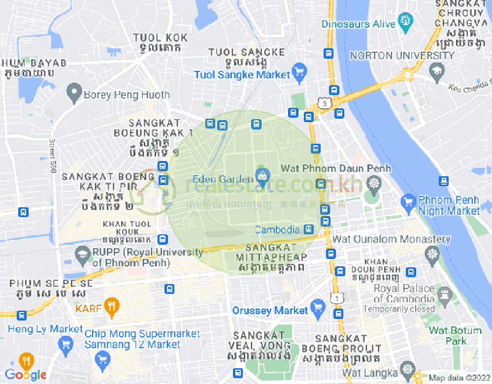 宣城2, 堆谷区, 金边地图