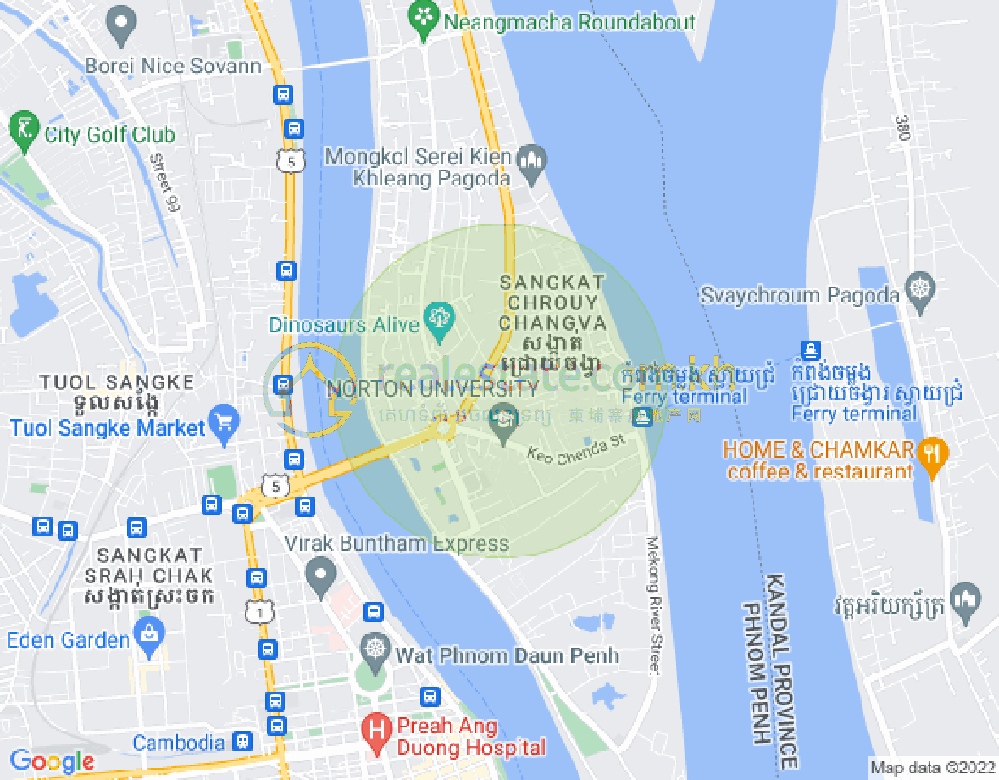 แผนที่ จเรยจังวา, พนมเปญ