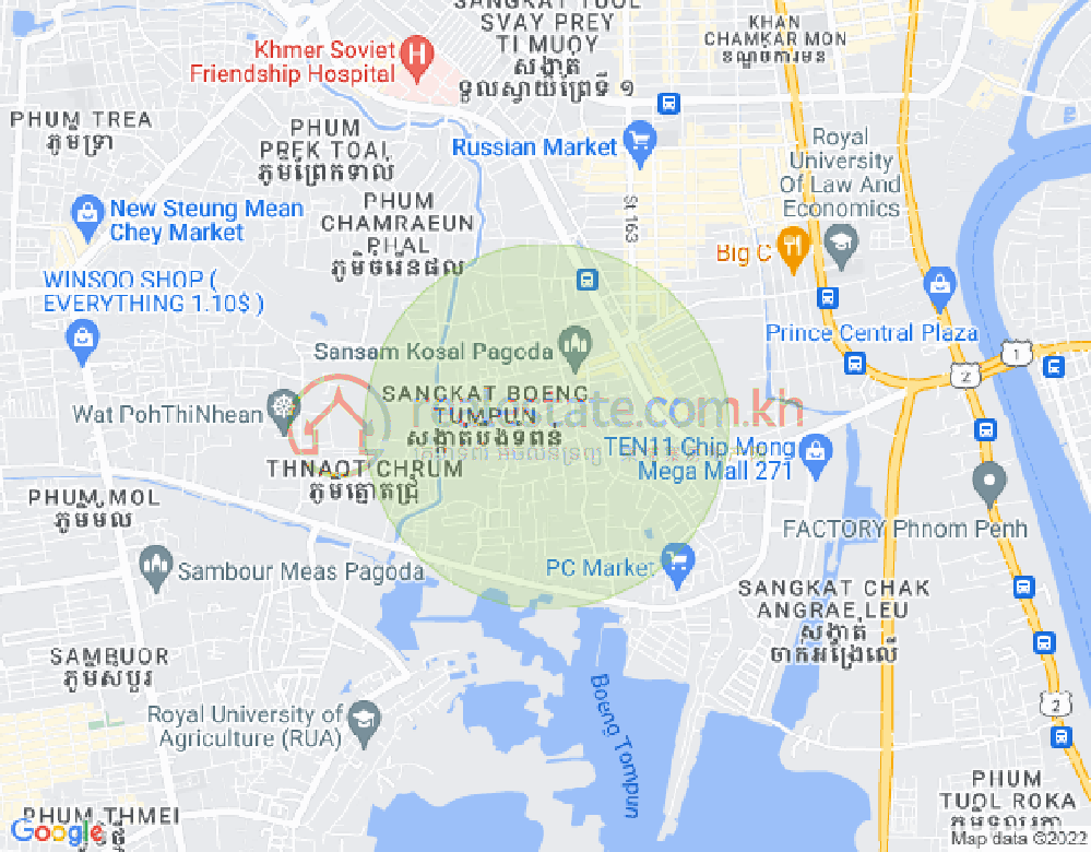 แผนที่ สตึงมีนเจย 2, เมียนเจ็ย, พนมเปญ
