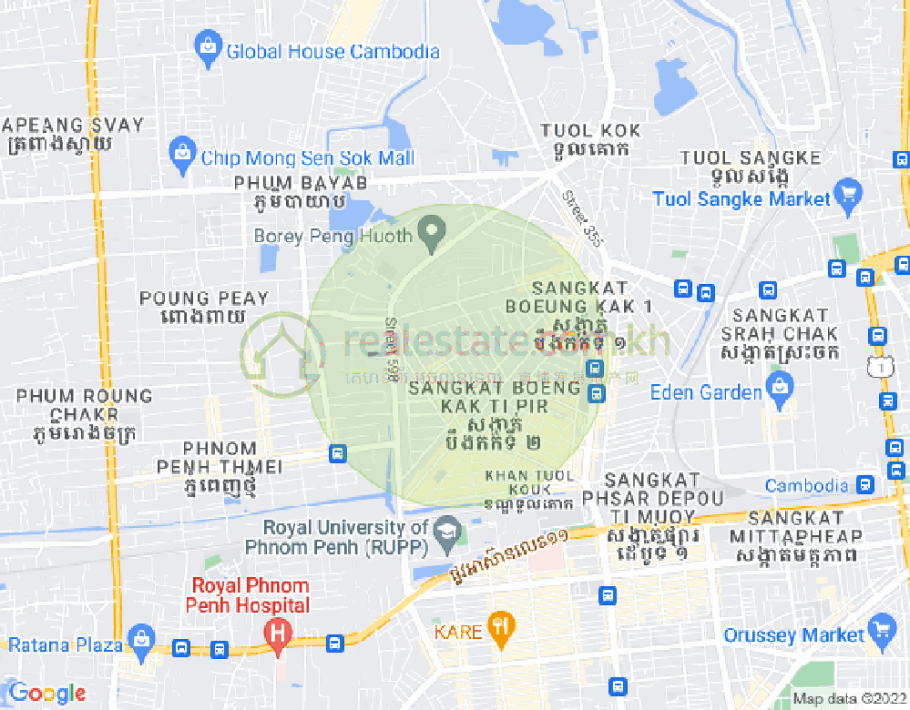 Mapa: Granferte Phnom Penh