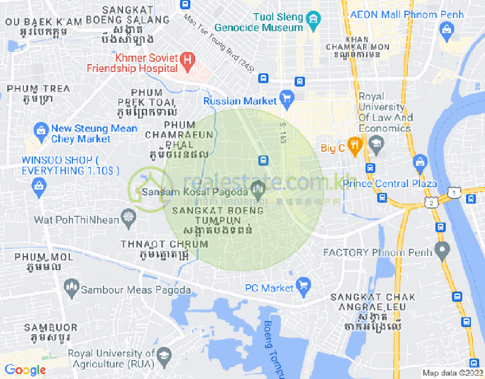 Mapa: Boeung Tumpun 2, Meanchey, Phnom Penh