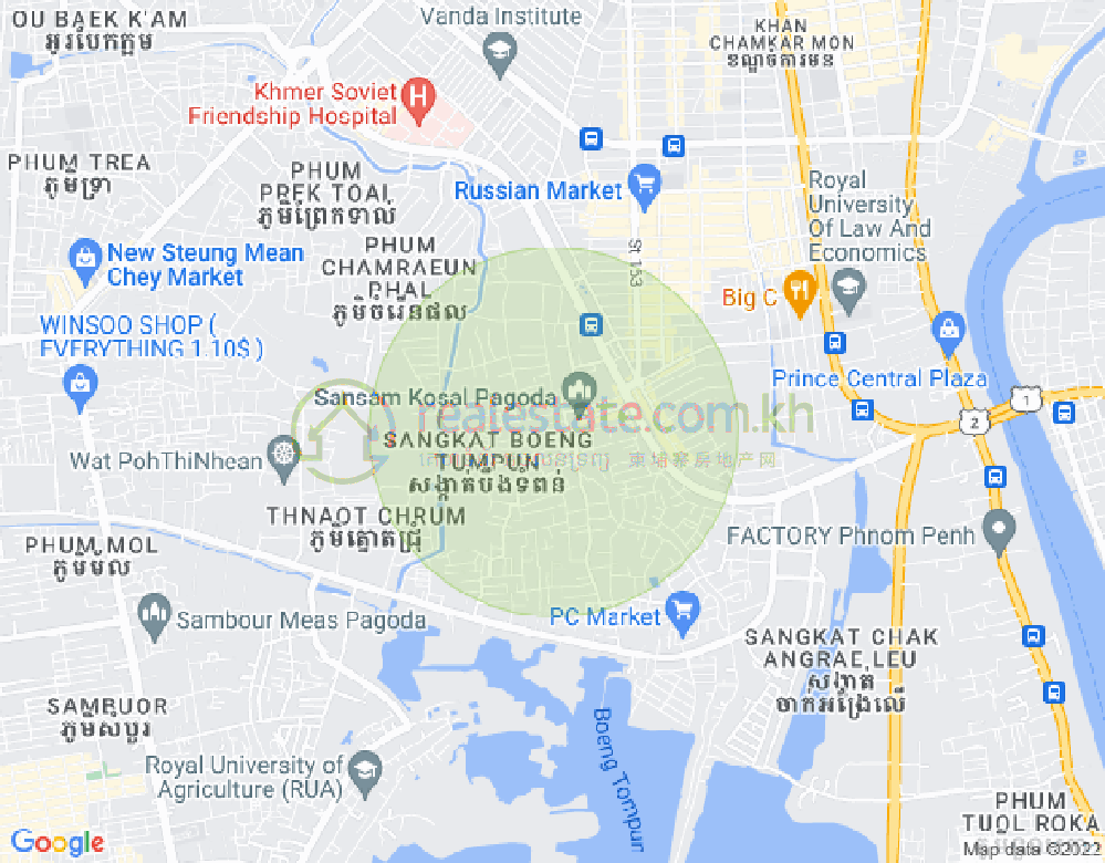 ផែនទី ស្ទឹងមានជ័យ, មានជ័យ, ភ្នំពេញ