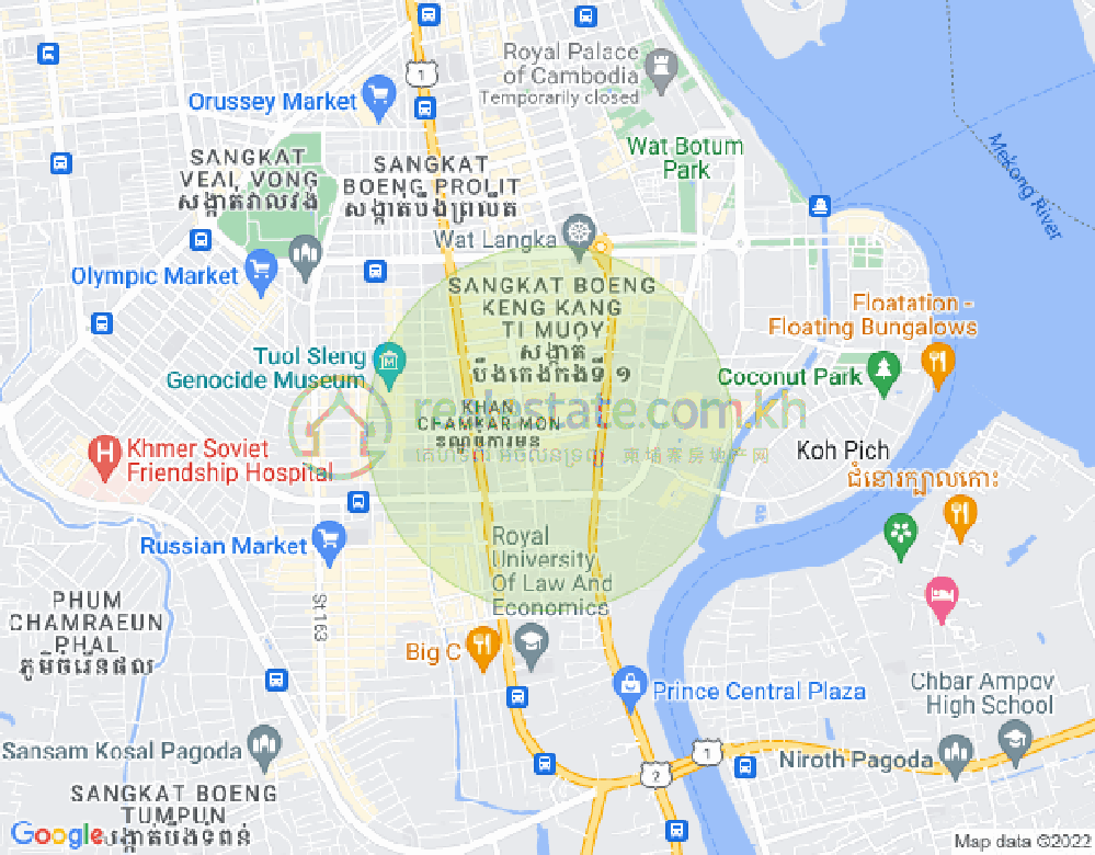 แผนที่ BKK 1, บึงเกงกอง, พนมเปญ