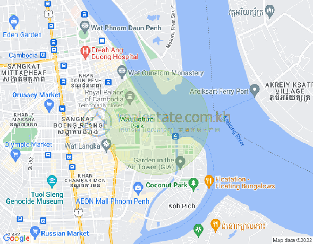 金边葵花大酒店地图