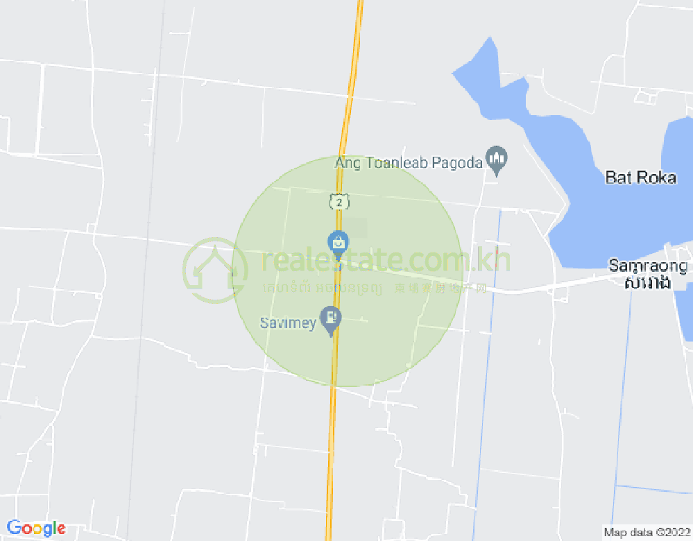 2, Samraong市, 茶胶省地图