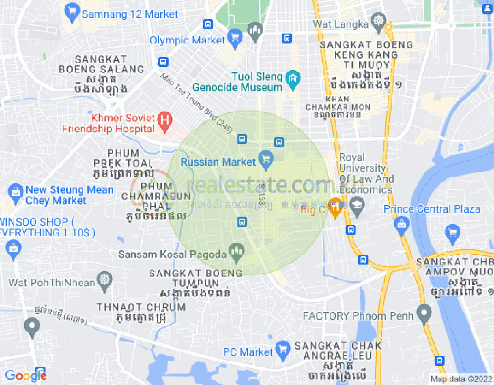 แผนที่ ตวลตุมปุง 1, จัมการมอน, พนมเปญ