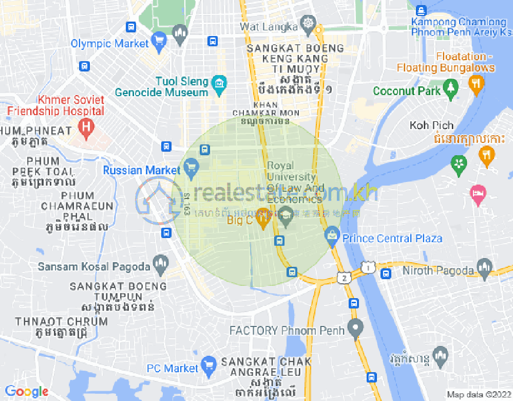 แผนที่ บึงตระเบก, จัมการมอน, พนมเปญ
