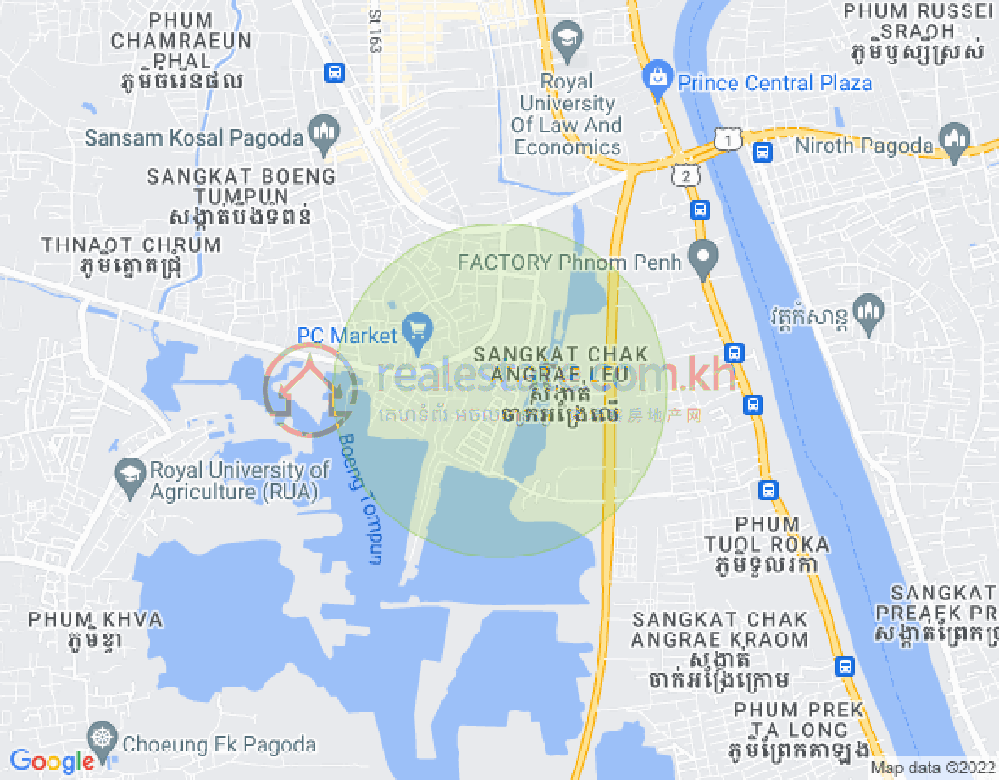 宣邦屯门1, 棉芷区, 金边地图