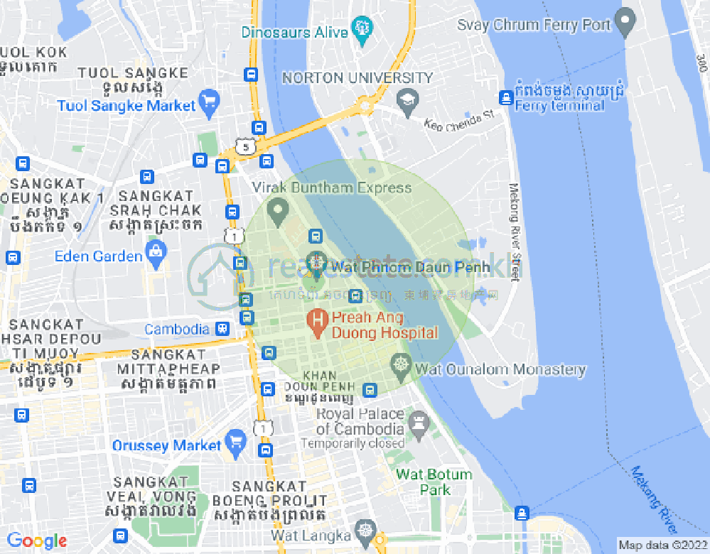 Carte de Yuetai Phnom Penh Harbour