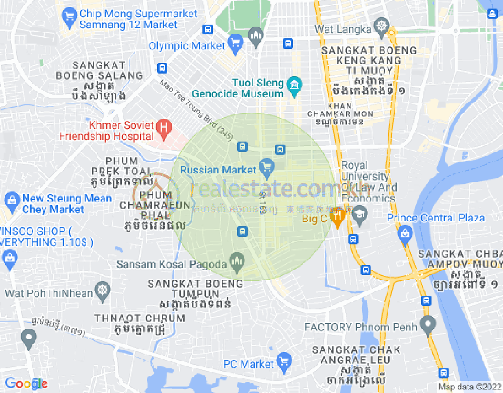 ផែនទី ទួលទំពូង១, ចំការមន, ភ្នំពេញ