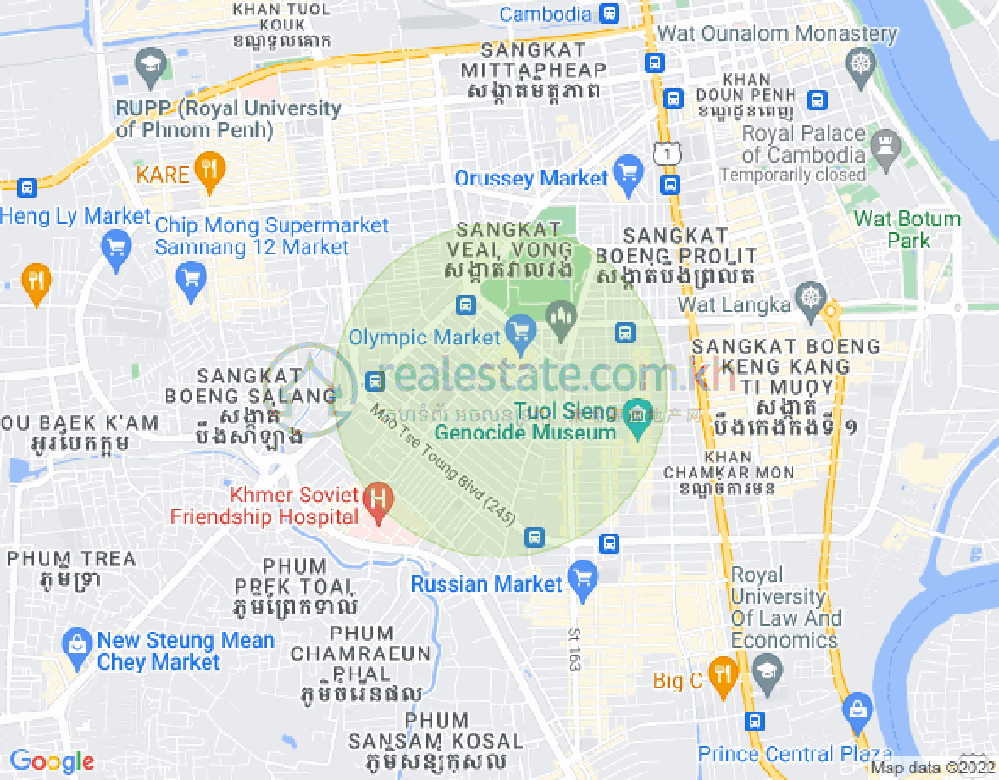แผนที่ โอลิมปิก, บึงเกงกอง, พนมเปญ